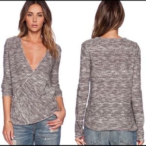Free People Gotham Faux Wrap Sweater
